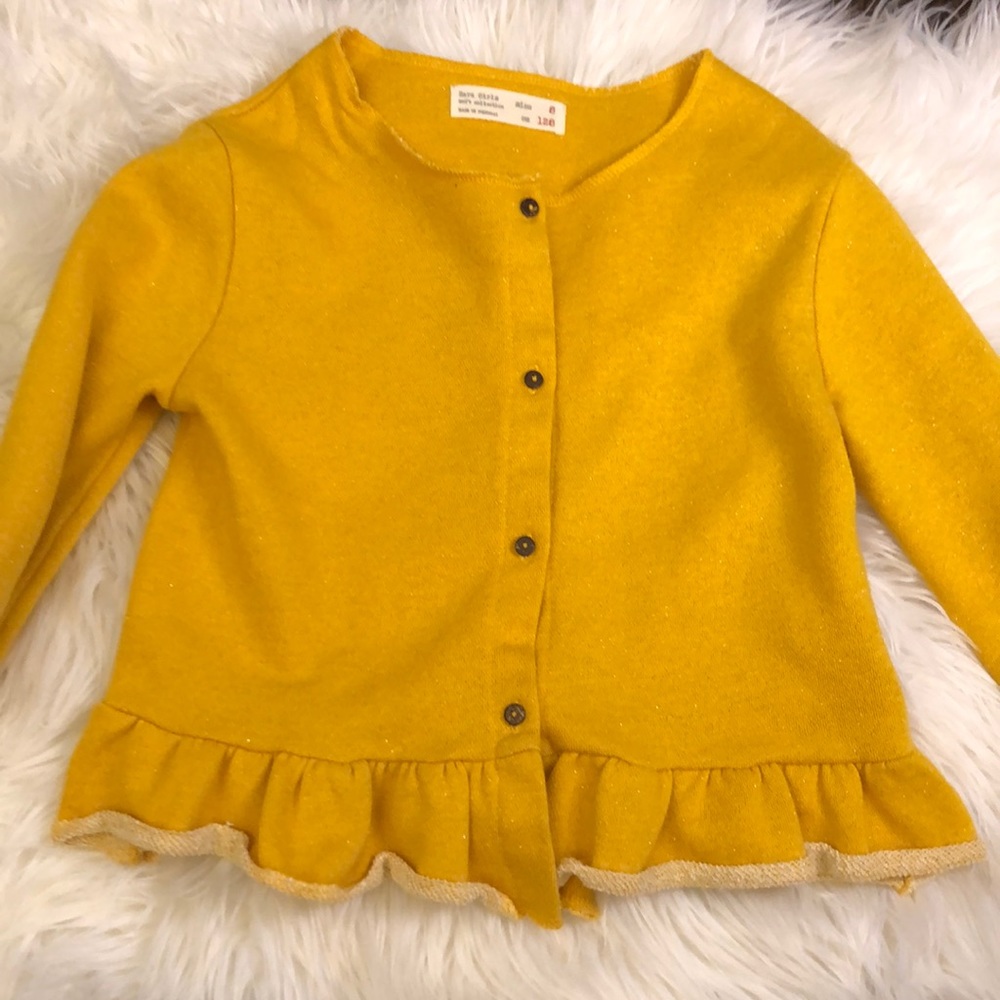 Girls Zara mustard sweater